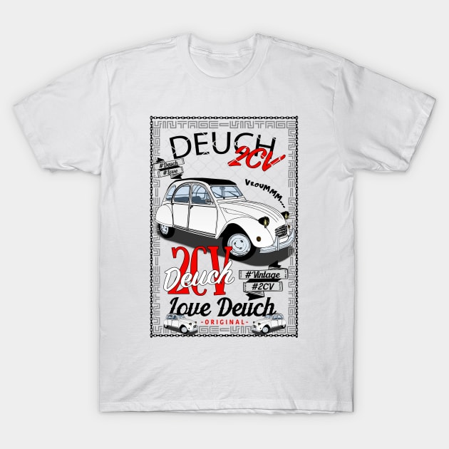 2CV affiche T-Shirt by RomoneGrafik